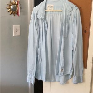 denim blue button down
